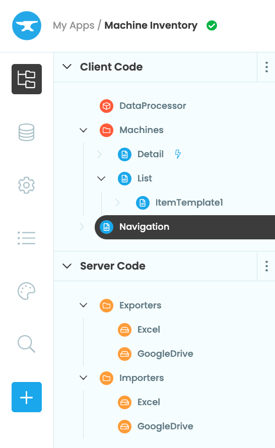 Example app in Anvil.
See below for its directory structure.